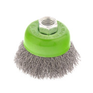 Щетка для УШМ, 65 mm, М14, "чашка", витая проволока, 0.3 mm  ...Сибртех 746037