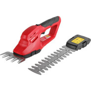 Аккум. ножницы садовые SG 7215-1 + насадка-кусторез, 7.2В, 1АКБ 2.0А/ч, Li-Ion, шир. 100мм (для трав...WORTEX 1334806