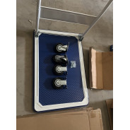 Тележка платформенная 150 кг PH150 (480x740) со складной ручкой (резиновые колеса 125 мм)  ...TOR 1004024