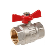 Кран шаровый 1" внутренняя-внутренняя резьба бабочка PN40  ...AV Engineering AVE092001