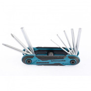 Набор ключей имбусовых универсальный, PH, SL, HEX, CrV, складные, 8 шт.  ...Gross 16414