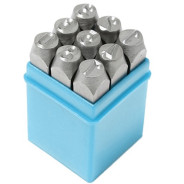 Набор штампов цифровых 8мм, 9пр., в пластиковом футляре  Rock FORCE RF-00908D