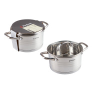 Кастрюля из нержавеющей стали, 2.5 л, ф18x10, серия MILAGROS  PERFECTO LINEA 50-001810