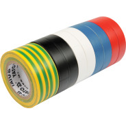 Изолента ПВХ 19mm х 20м х 0.13mm разноцветная (10шт)  YATO YT-8173