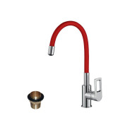 Смеситель для кухни (Lt) D35 красный  Rossinka Z35-35U-Red