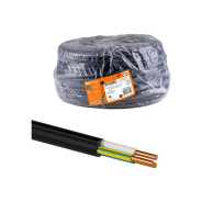 Кабель ВВГнг(А)-LSLTx 3х1,5 ок(N, PE)-0,66 ГОСТ (100м) (черный)  TDM SQ0117-0233
