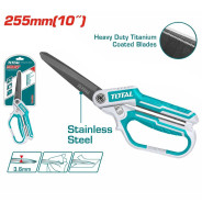 Ножницы усиленные с прорезиненной рукояткой 255 мм TOTAL THSCRS832558