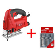 Лобзик электрический 800Вт, пропил 90 мм, JS 9008 LE в кор. +набор пилок для лобзика  ...WORTEX JS9008LE025A1