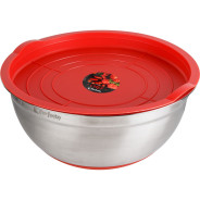 Миска для взбивания из нержавеющей стали, диаметр 22 см, с крышкой, серия CHEF  ...PERFECTO LINEA 24-250222