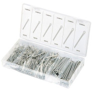 Набор шплинтов, S головки х L: 1.6х25, 2.3х25, 2.3х38, 3.1х32, 3.1х50, 4х63 мм, 555 предм.  ...Сибртех 47604