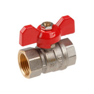 Кран шаровый 1/2" внутренняя-внутренняя резьба бабочка PN30  ...AV Engineering AVE139012