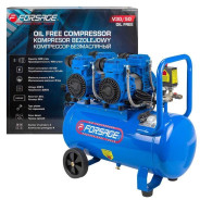 Компрессор поршневой с прямым приводом ,4 цилиндра,безмасляный(ресивер 50л, 2.2 кВт, 8 бар, 420л/м, ...Forsage F-V30/50 OIL FREE