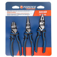 Шарнирно-губцевый инструмент, набор 3пр.  Forsage F-5034D