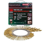 Сверла по металлу, набор 100пр. 1-10мм  Rock FORCE RF-924U100