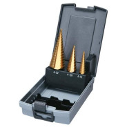 Сверло ступенчатое HSS-TiN 4-12/ 4-20/ 6-32 мм (3 шт / спиральный желобок)  ...MAKITA D-46573