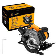 Пила циркулярная, 220 В, 1250 Вт, 5000 об/мин, диск 165x20 мм,  DEKO CS1250-D...Deko 083-1100