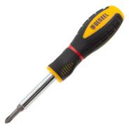 Отвертка комбинированная, SL3/16"-PH1, SL1/4"-PH2, 3-х компонентная рукоятка  ...DENZEL 7713381