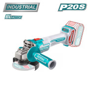 Углошлифмашина аккумуляторная, 20В, БЕЗ АКБ,3000/6000/9000 об.мин, 115 мм,   ...TOTAL TAGLI21154