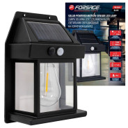 (к-т 3шт.)Светильник светодиодный на солнечной батарее с датчиком движения черный (3.7В/1200мАч,SMD2...Forsage F-WL6009 Black(к-т 3шт.)