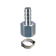 Переходник  1/4 "F - елочка 6 мм с обжимным кольцомFUBAG 180250