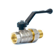 Кран шаровый 1" нар.-вн. ручка (со сгоном) PN 40 LD  MASTERPROF LD.47.307.25