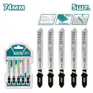 Пилка для лобзика 100мм по дереву  (5 шт.)TOTAL TAC51101B