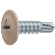 Саморез 4.2х16 мм с прессшайбой, цинк, со сверлом, RAL 1014 (14000 шт в коробе) (цвет слоновая кость...STARFIX SM-30952-14000