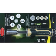 Рукоятка с подстветкой 4LED и универсальным захватом болтов и гаек (4-15мм, L-220мм)  ...Rock FORCE RF-30382