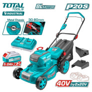 Газонокосилка аккумуляторная,40 (20В+20В), 2АКБ 5,0 А/ч,   TOTAL TLMLI20186