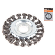 Щетка дисковая косич.100mmx22mm (плоская, для УШМ, в блистере)  ...GEPARD GP0894-100