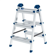 Стремянка двухсторонняя 3 ступени, 0.7м, сталь профиль и ступени  ...Сибртех 97983