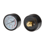 Манометр для компрессора, резьба 1/4", давление - 0-12бар,  ...ECO AES-14PG