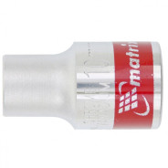 Головка торцевая, 10 mm, 6-гранная, CrV, под квадрат 1/2", хромированная  ...Matrix 13110