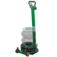 Домкрат подкатной пневматический 3т (4-8bar, h min 135мм, h max 400мм, 3 подушки, ?250мм) RockFORCE ...Rock FORCE RF-TRA1812