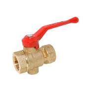 Кран шаровый 1/2" под манометр, PN1.6 МПа, 11Б27п11  Цветлит ЦРБ0099