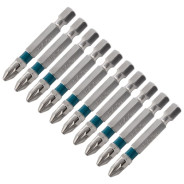 Набор бит PZ2х50, сталь S2, 10 шт.  Gross 11345