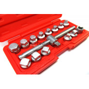 Набор для откручивания сливных пробок 15 пр. 3/8"  Force 915G2