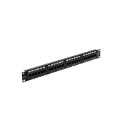 Патч-панель 19", 1U, 24 порта, UTP, RJ-45, CAT 5e (панель коммутационная)  ...REXANT 04-0021
