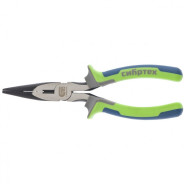 Длинногубцы прямые,180 mm, фосфатирование, трехкомпонентные рукоятки  ...Сибртех 17156