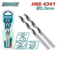 Сверло по металлу HSS 3 мм   (2 шт)TOTAL TAC1200034
