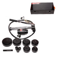 Пробойник гидравлический с насосом15т(63, 76, 80, 89, 100, 114мм; сталь нерж.-2мм; медь/алюм.-4мм,хо...FORCEKRAFT FK-71502