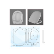 Сиденье для унитаза с крышкой  АВН SD04u