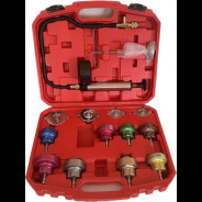 Манометр диагностический для обслуживания системы охлаждения 0-2.5 bar с переходниками, 14пр.  ...H-D HD-0672