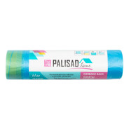 Пакеты для мусора с завязками 35 л x 15 шт. синие PALISAD PALISAD HOME 927155