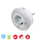 Светильник светодиодный декоративный NL 09 RCD, 3 LED, 0.8 Вт, 6 Лм, дс датчиком темноты  ...BRENNENSTUHL 1173260