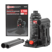 Домкрат бутылочный с клапаном 2т (h min 148мм, h max 278мм)  FORCEKRAFT FK-T90204