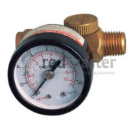 Регулятор мини с индикатором давления резьба 1/4" (0-10bar)  ...Partner SP002