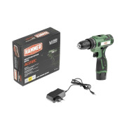 Дрель-шуруповерт аккумуляторная, 12В, 1АКБ 1,5 А/ч, 1350 об.мин,   ACD12C...Hammer 824158