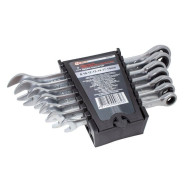 Набор ключей комбинированных трещоточных 7пр. (8,10,12-14,17,19мм) в пластиковом держателе  ...FORCEKRAFT FK-51072