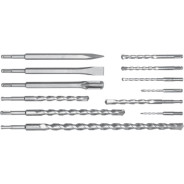 Сверла и зубила по бетону SDS+  набор (12пр.)  STHOR 23585